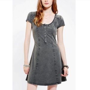 Urban Outfitters BDG Acid-wash Henley Dress